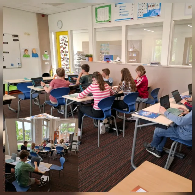 Groep 8 is in deze tijd nog hard aan het werk. Er wordt gewoon nog gerekend en toetsen gemaakt. Maar ook wordt er veel energie gestoken in de voorbereidingen voor de musical!